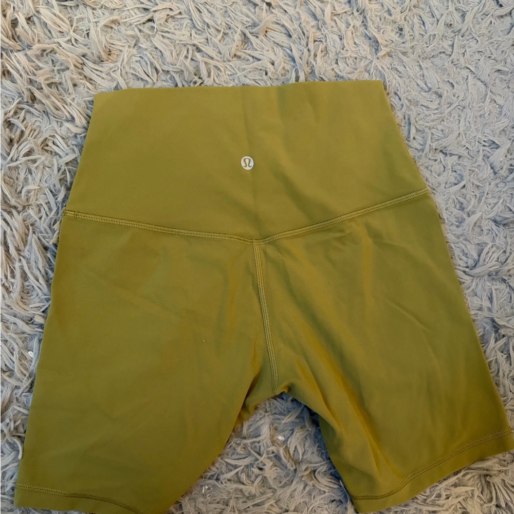 Lululemon athletica align shorts olive green size 6